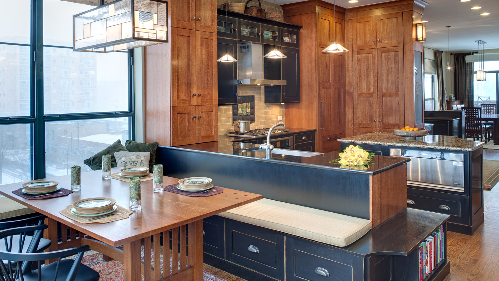 Interior Design Portfolio - Kitchen and Bath Design | Drury Design  Updated Arts & Crafts Chicago Kitchen