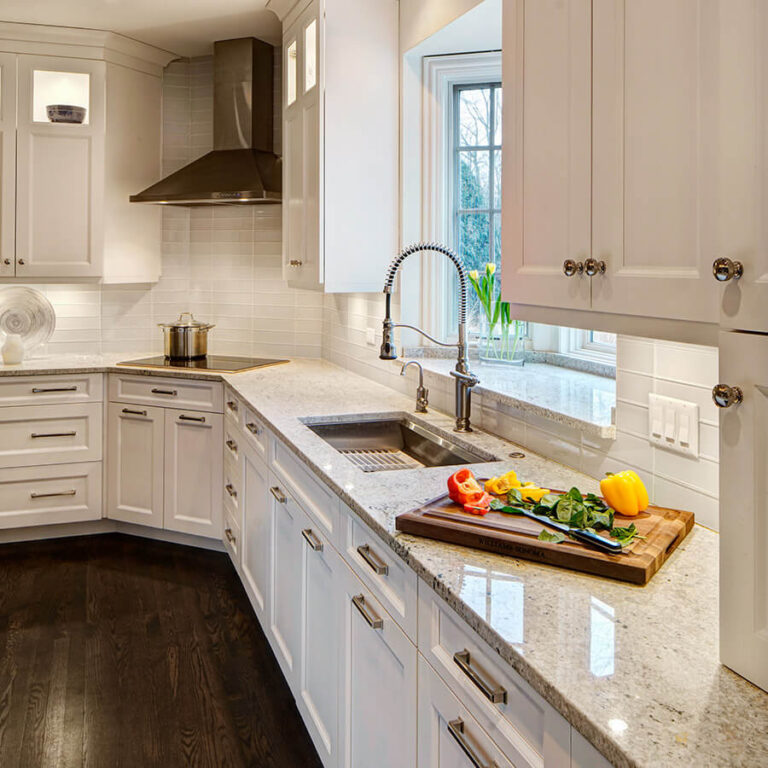 Ornate White Kitchen Remodel | Drury Design