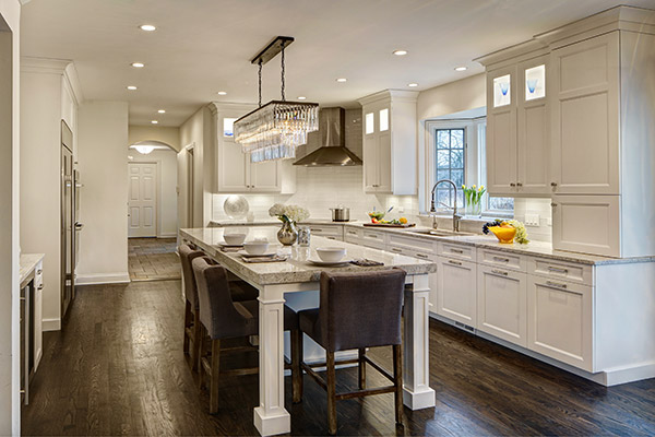 Ornate White Kitchen Remodel